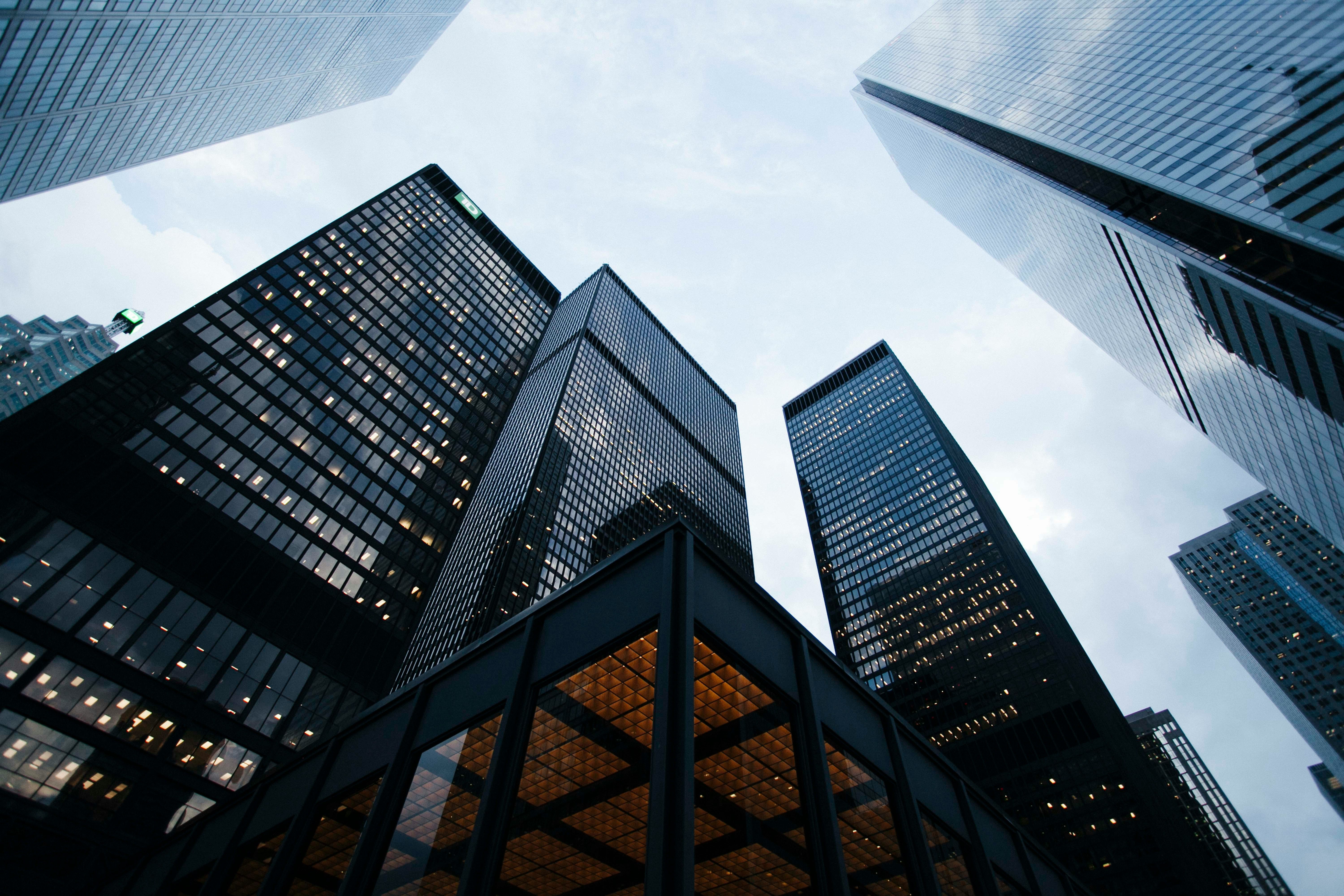 Modern financial buildings representing our comprehensive services