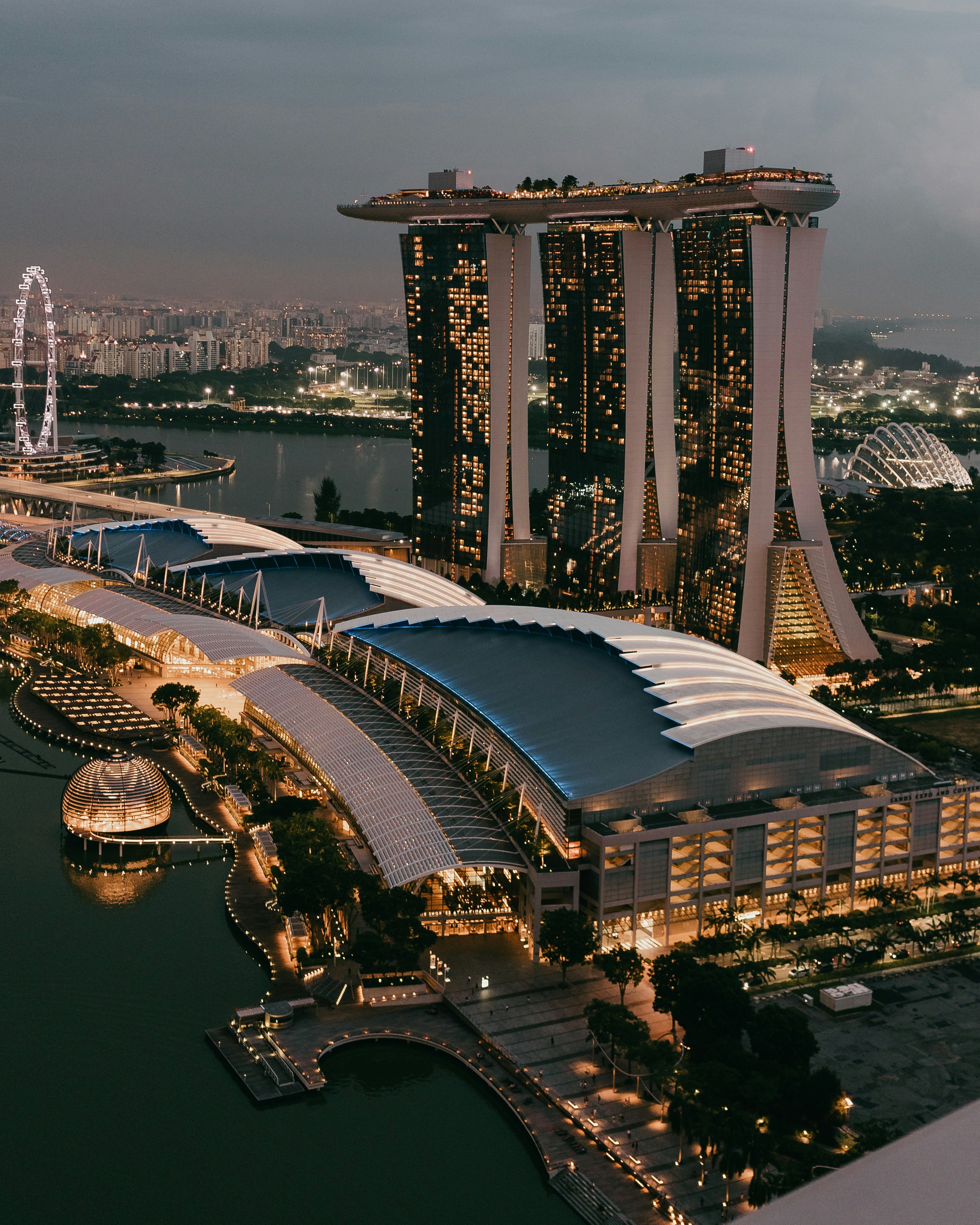 A dynamic image of a bustling city skyline with a clean, vibrant color palette, representing a global financial hub.